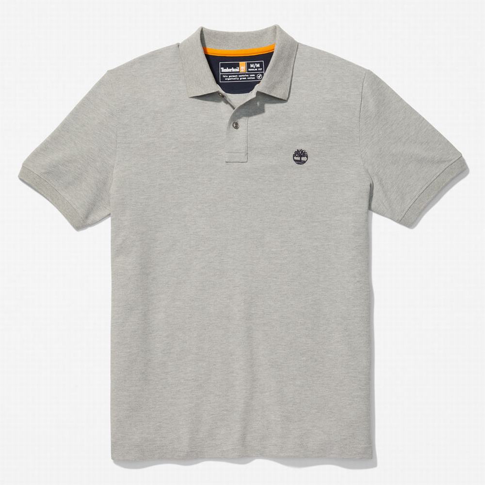 Pánské Polo Triko Timberland Millers River Pique Šedé | TI59830-758
