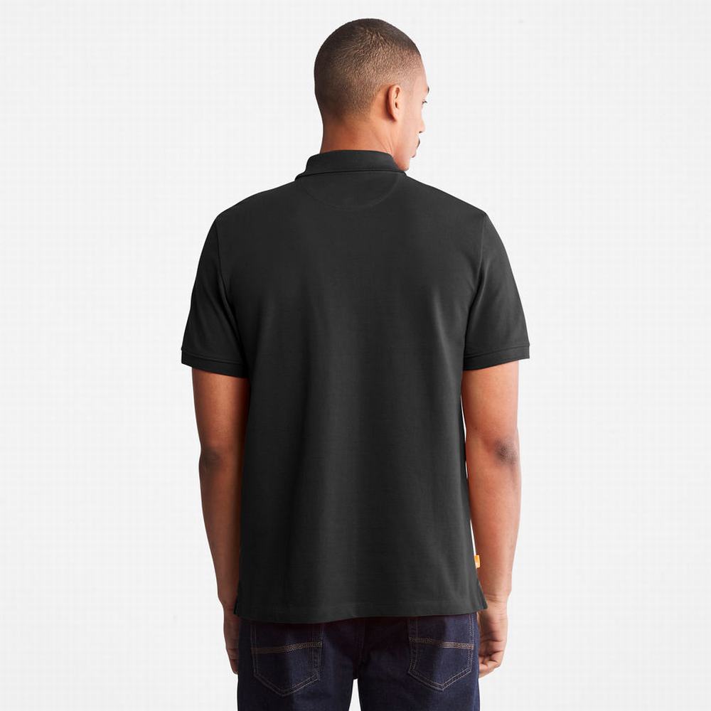 Pánské Polo Triko Timberland Millers River Pique Černé | TI75063-089