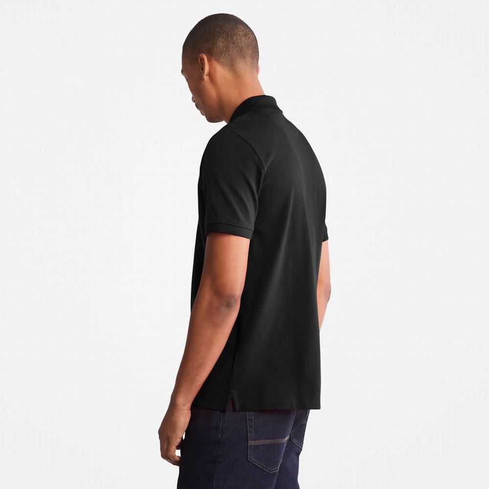Pánské Polo Triko Timberland Millers River Pique Černé | TI75063-089