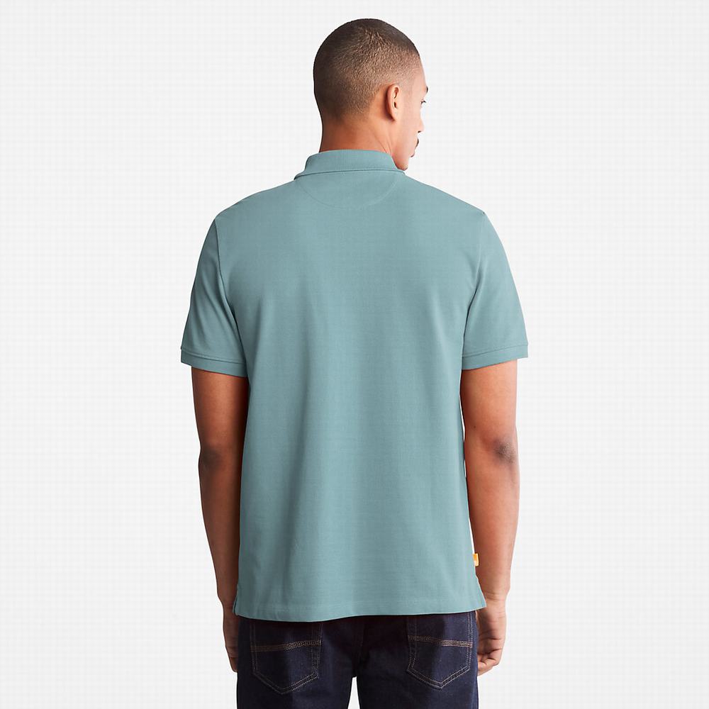 Pánské Polo Triko Timberland Millers River Pique Světle Zelene | TI79516-436
