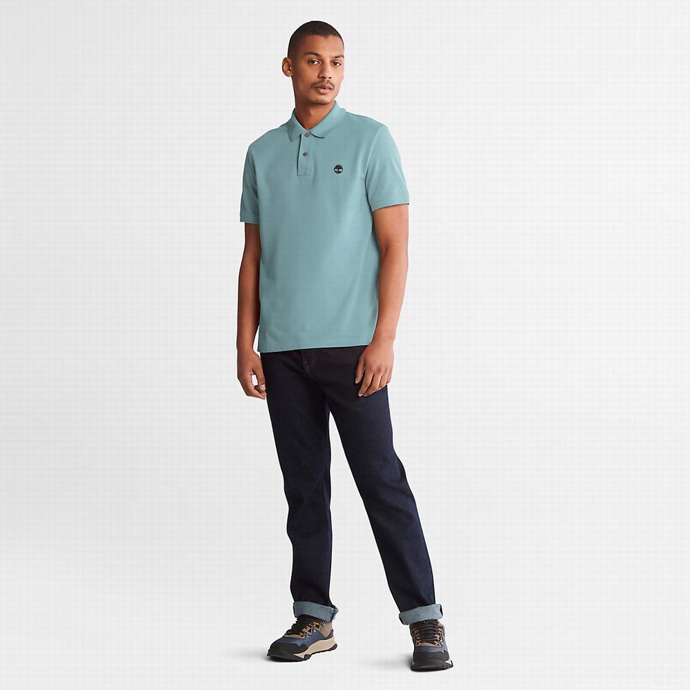 Pánské Polo Triko Timberland Millers River Pique Světle Zelene | TI79516-436