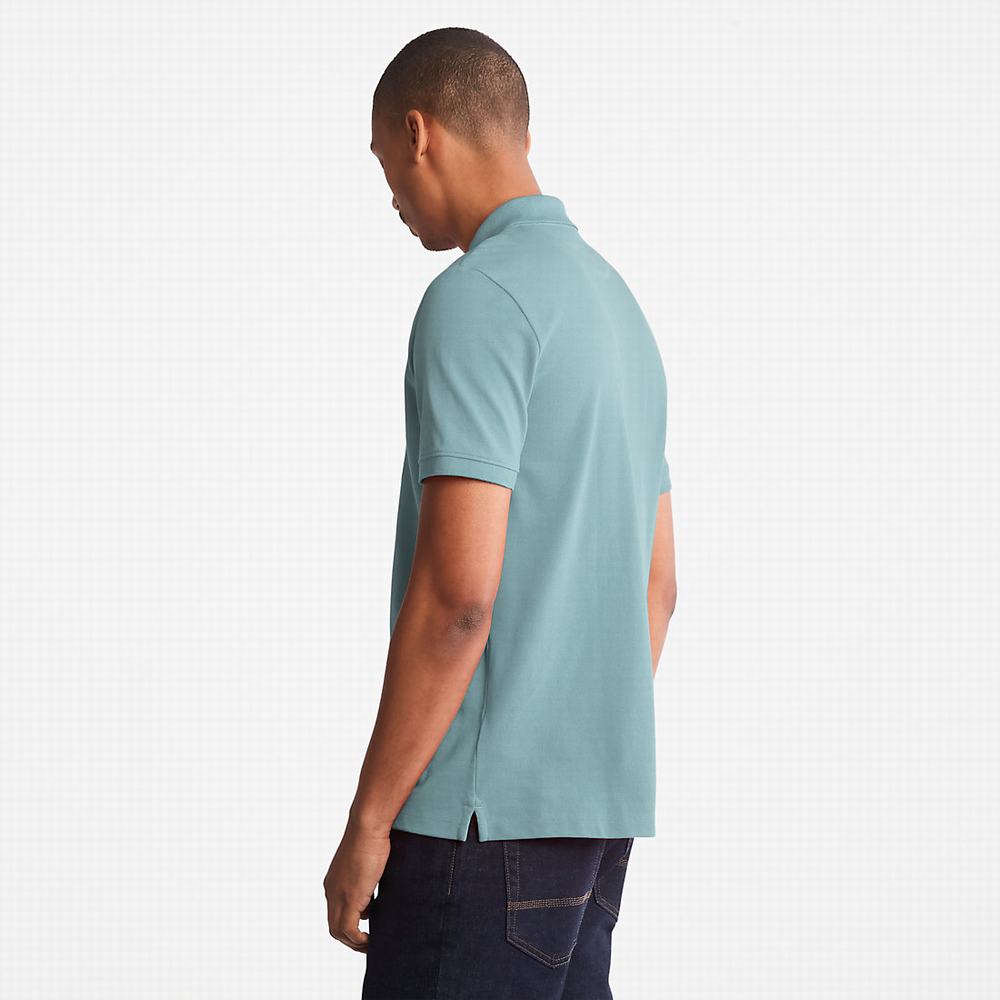Pánské Polo Triko Timberland Millers River Pique Světle Zelene | TI79516-436