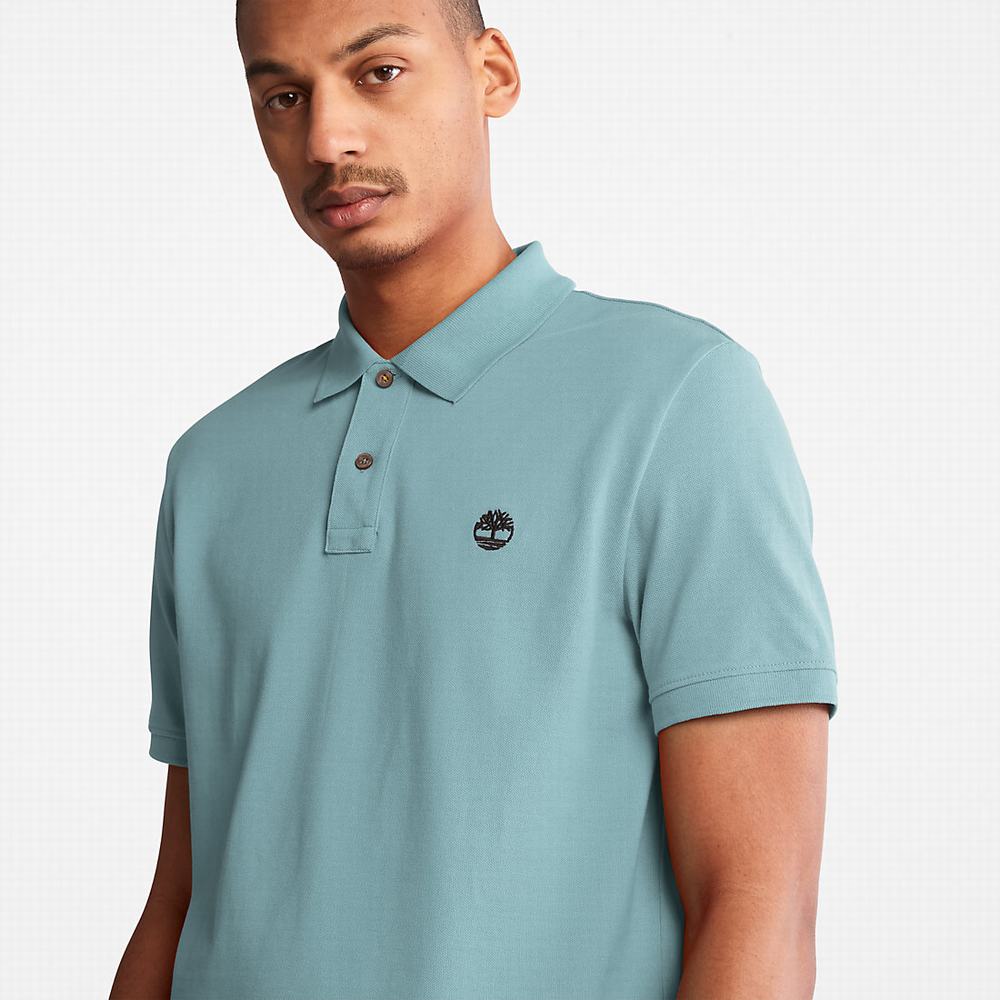 Pánské Polo Triko Timberland Millers River Pique Světle Zelene | TI79516-436