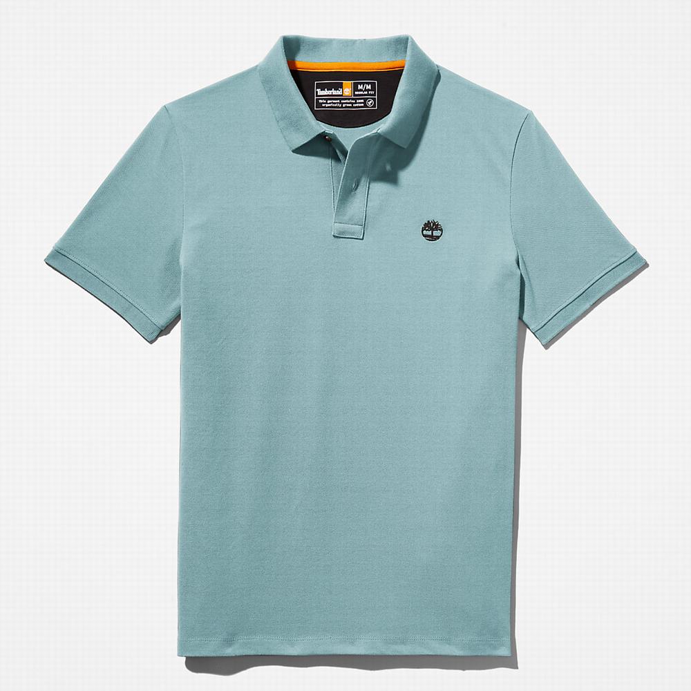 Pánské Polo Triko Timberland Millers River Pique Světle Zelene | TI79516-436