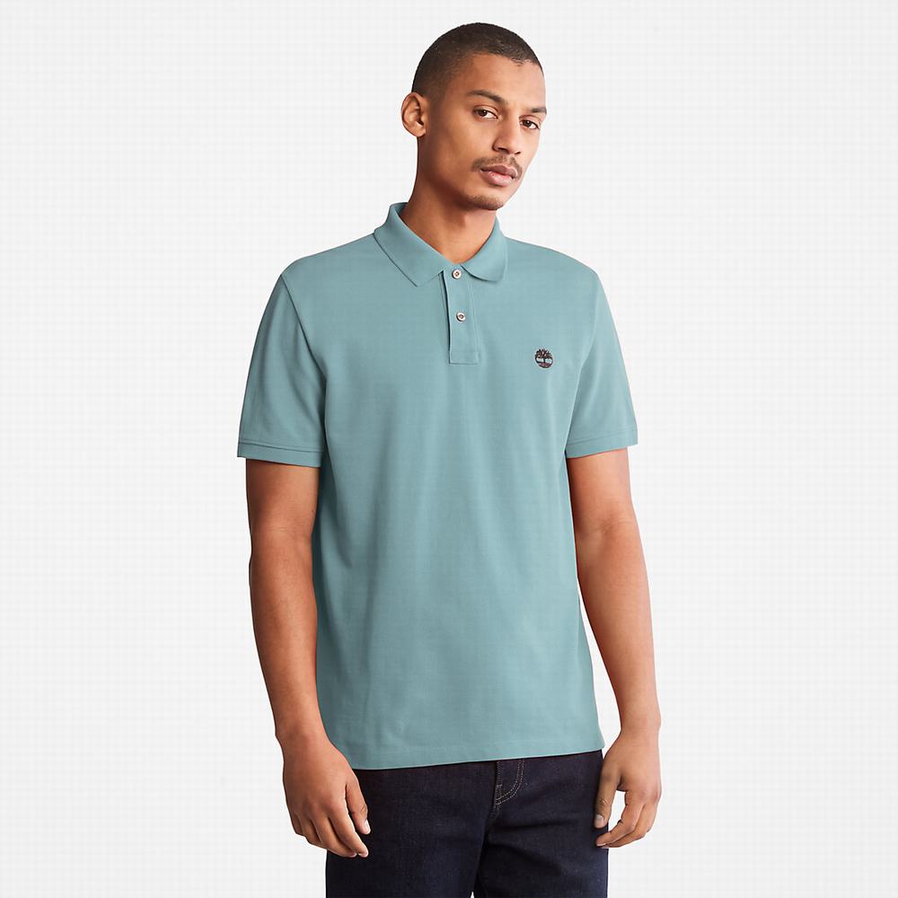 Pánské Polo Triko Timberland Millers River Pique Světle Zelene | TI79516-436
