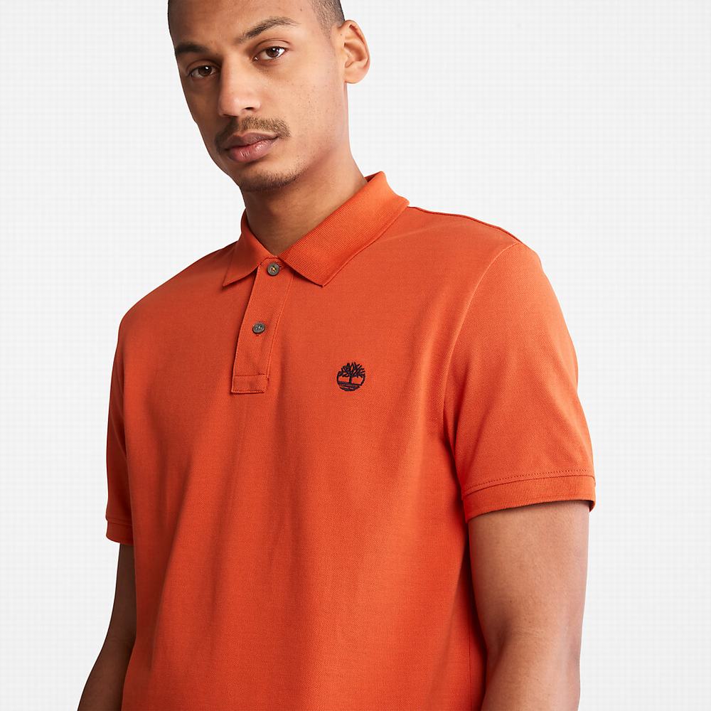Pánské Polo Triko Timberland Millers River Pique Oranžové | TI93047-091