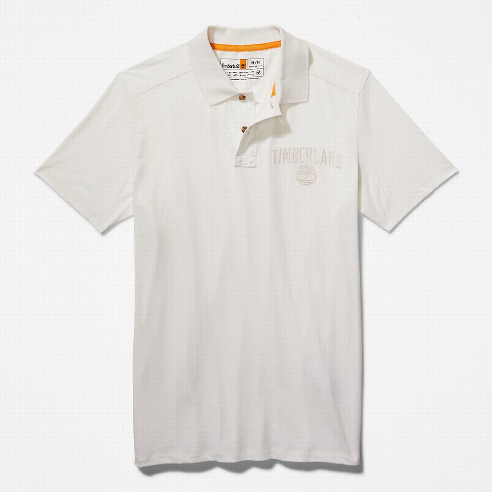 Pánské Polo Triko Timberland Outdoor Heritage EK+ Bílé | TI24039-683