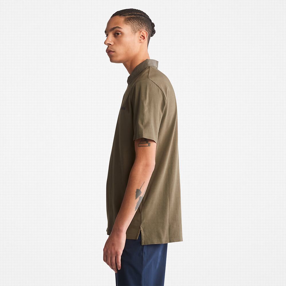 Pánské Polo Triko Timberland Outdoor Heritage Tmavě Zelene | TI31402-819