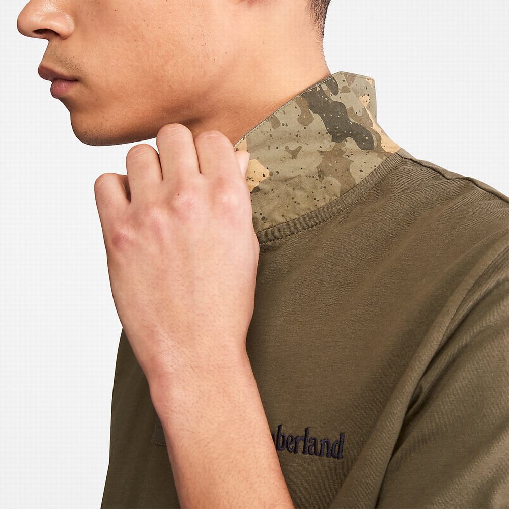 Pánské Polo Triko Timberland Outdoor Heritage Tmavě Zelene | TI31402-819