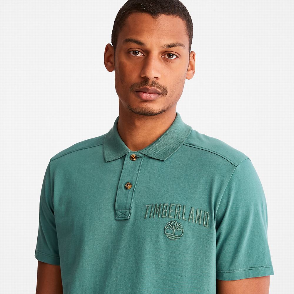 Pánské Polo Triko Timberland Outdoor Heritage EK+ Tyrkysové | TI37602-178