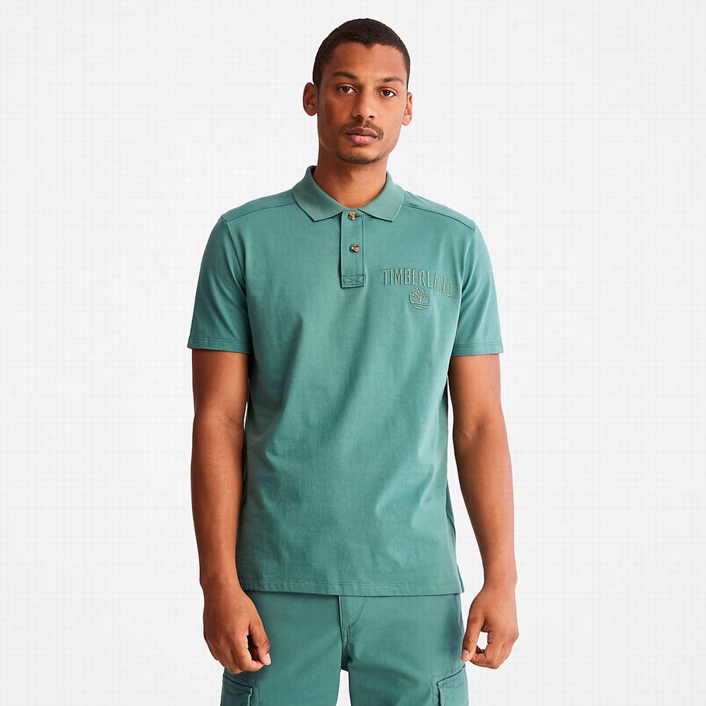 Pánské Polo Triko Timberland Outdoor Heritage EK+ Tyrkysové | TI37602-178