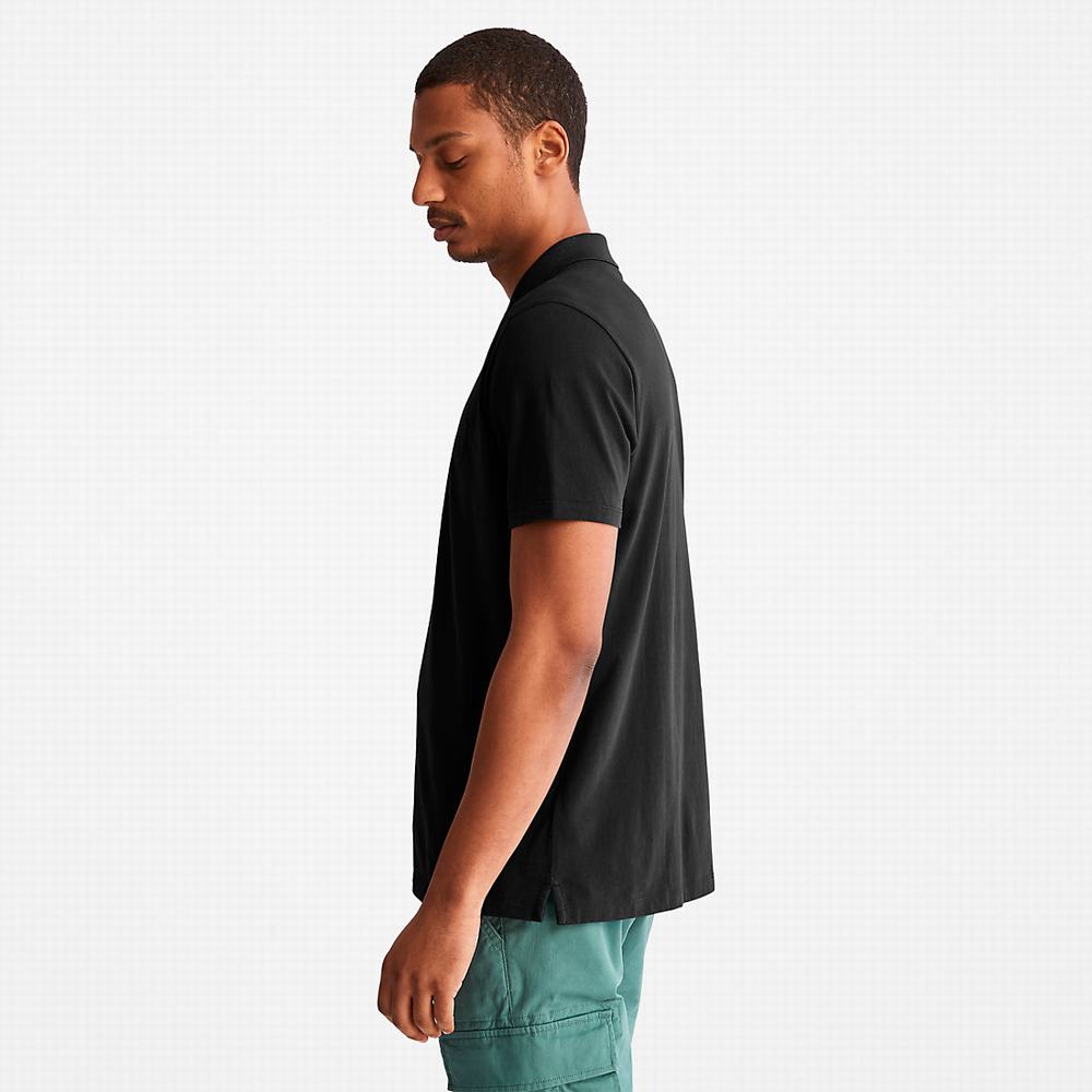 Pánské Polo Triko Timberland Outdoor Heritage EK+ Černé | TI49753-806