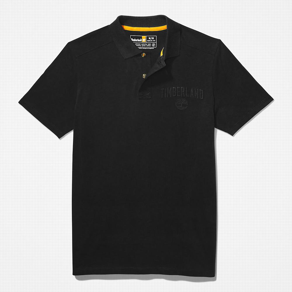 Pánské Polo Triko Timberland Outdoor Heritage EK+ Černé | TI49753-806