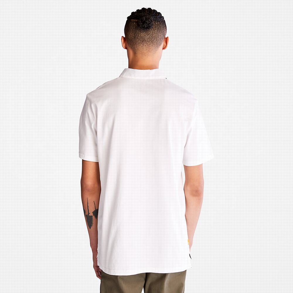 Pánské Polo Triko Timberland Outdoor Heritage Bílé | TI82904-658