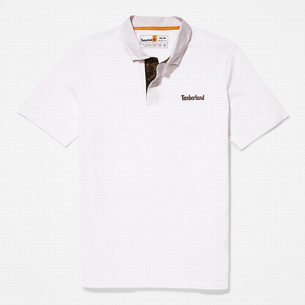 Pánské Polo Triko Timberland Outdoor Heritage Bílé | TI82904-658