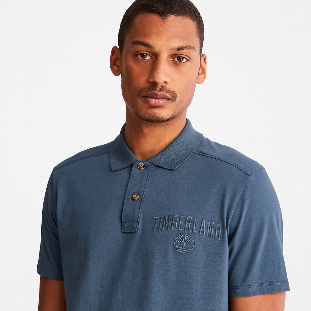 Pánské Polo Triko Timberland Outdoor Heritage EK+ Tmavě Blankyt | TI84732-089