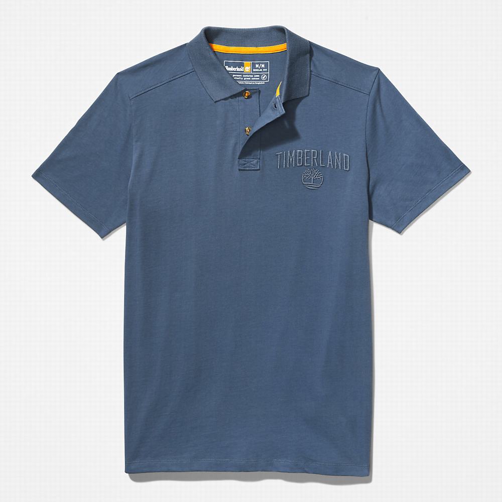 Pánské Polo Triko Timberland Outdoor Heritage EK+ Tmavě Blankyt | TI84732-089