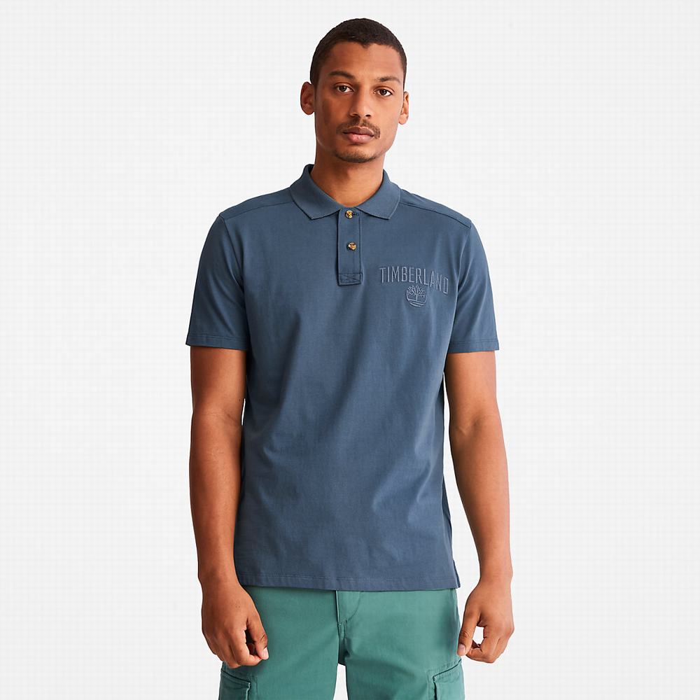 Pánské Polo Triko Timberland Outdoor Heritage EK+ Tmavě Blankyt | TI84732-089