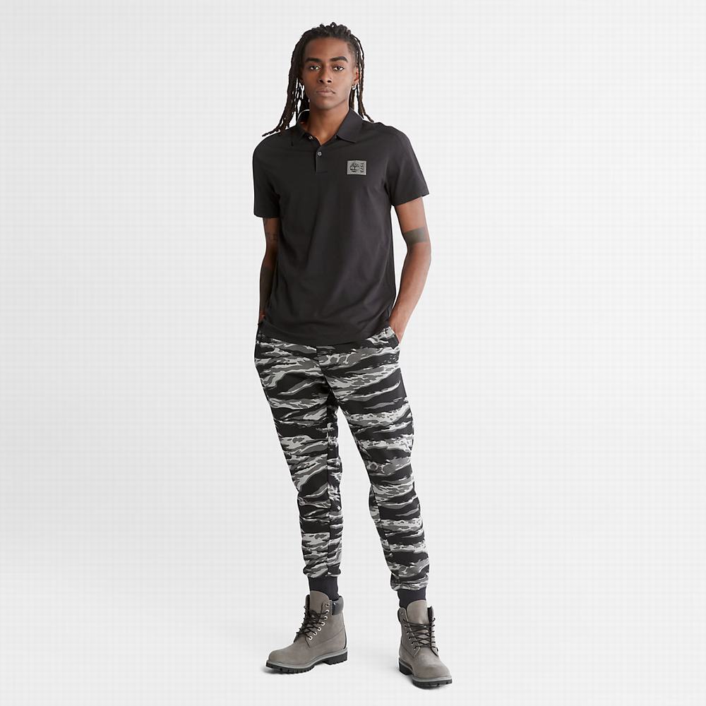 Pánské Polo Triko Timberland TimberFresh™ Supima® Bavlněné Černé | TI19285-390