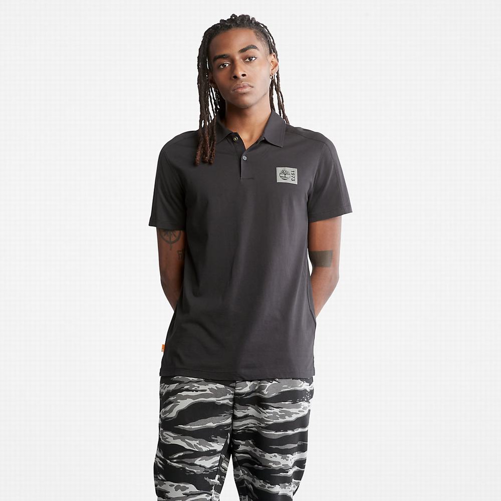 Pánské Polo Triko Timberland TimberFresh™ Supima® Bavlněné Černé | TI19285-390