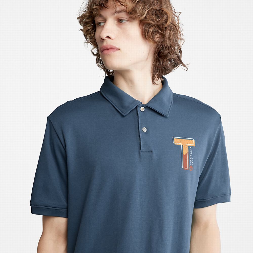Pánské Polo Triko Timberland TimberFresh™ Tmavě Blankyt | TI25073-043