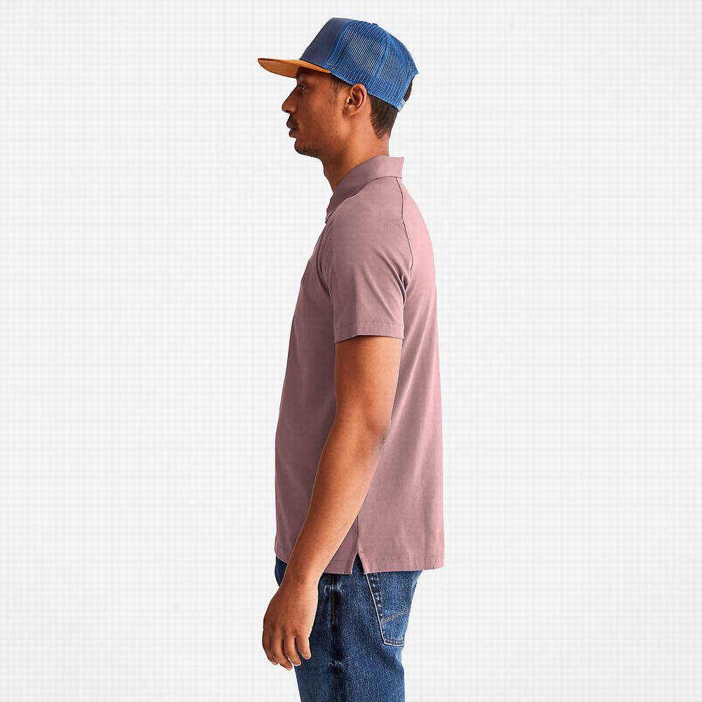 Pánské Polo Triko Timberland TimberFresh™ Supima® Bavlněné Růžové | TI30529-879