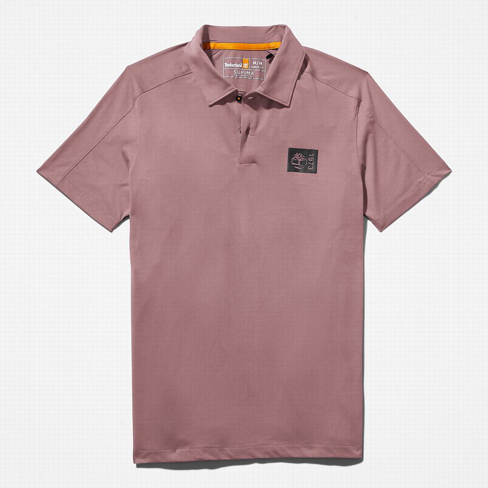 Pánské Polo Triko Timberland TimberFresh™ Supima® Bavlněné Růžové | TI30529-879