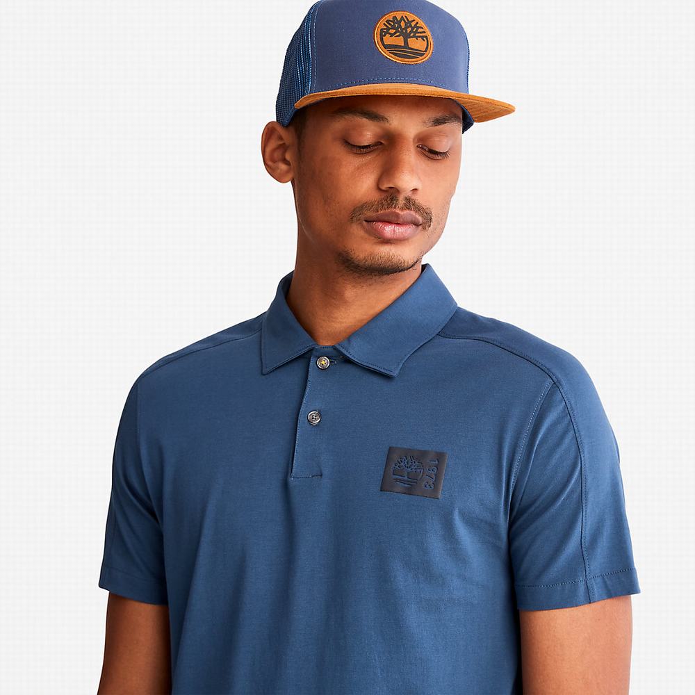 Pánské Polo Triko Timberland TimberFresh™ Supima® Bavlněné Tmavě Blankyt | TI67102-467