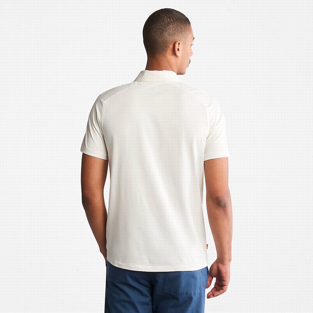 Pánské Polo Triko Timberland TimberFresh™ Supima® Bavlněné Bílé | TI70298-597