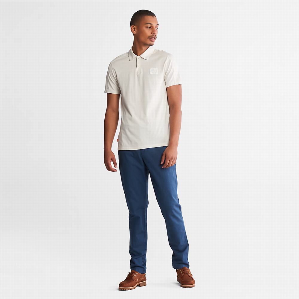 Pánské Polo Triko Timberland TimberFresh™ Supima® Bavlněné Bílé | TI70298-597