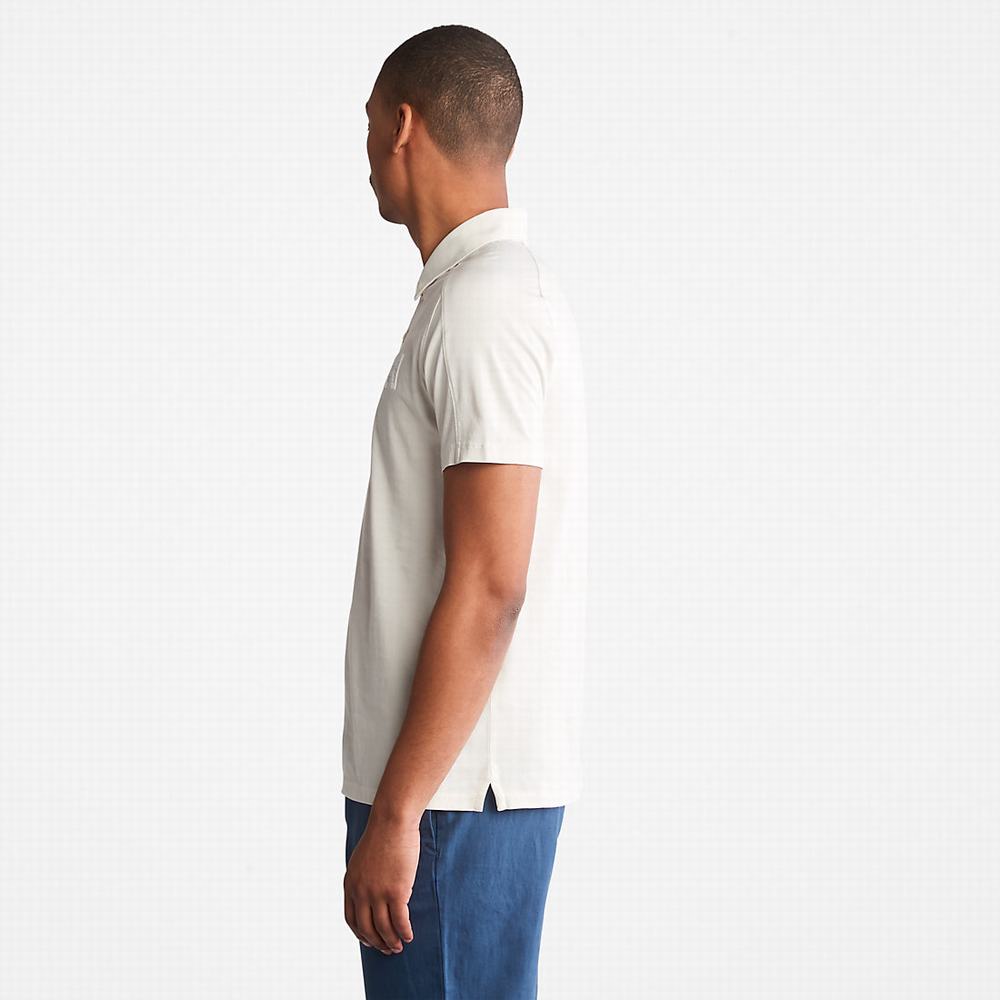 Pánské Polo Triko Timberland TimberFresh™ Supima® Bavlněné Bílé | TI70298-597