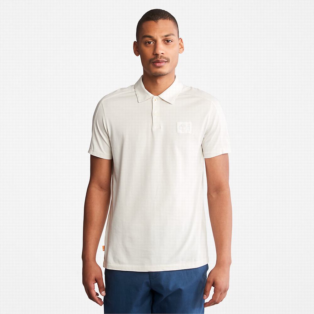 Pánské Polo Triko Timberland TimberFresh™ Supima® Bavlněné Bílé | TI70298-597