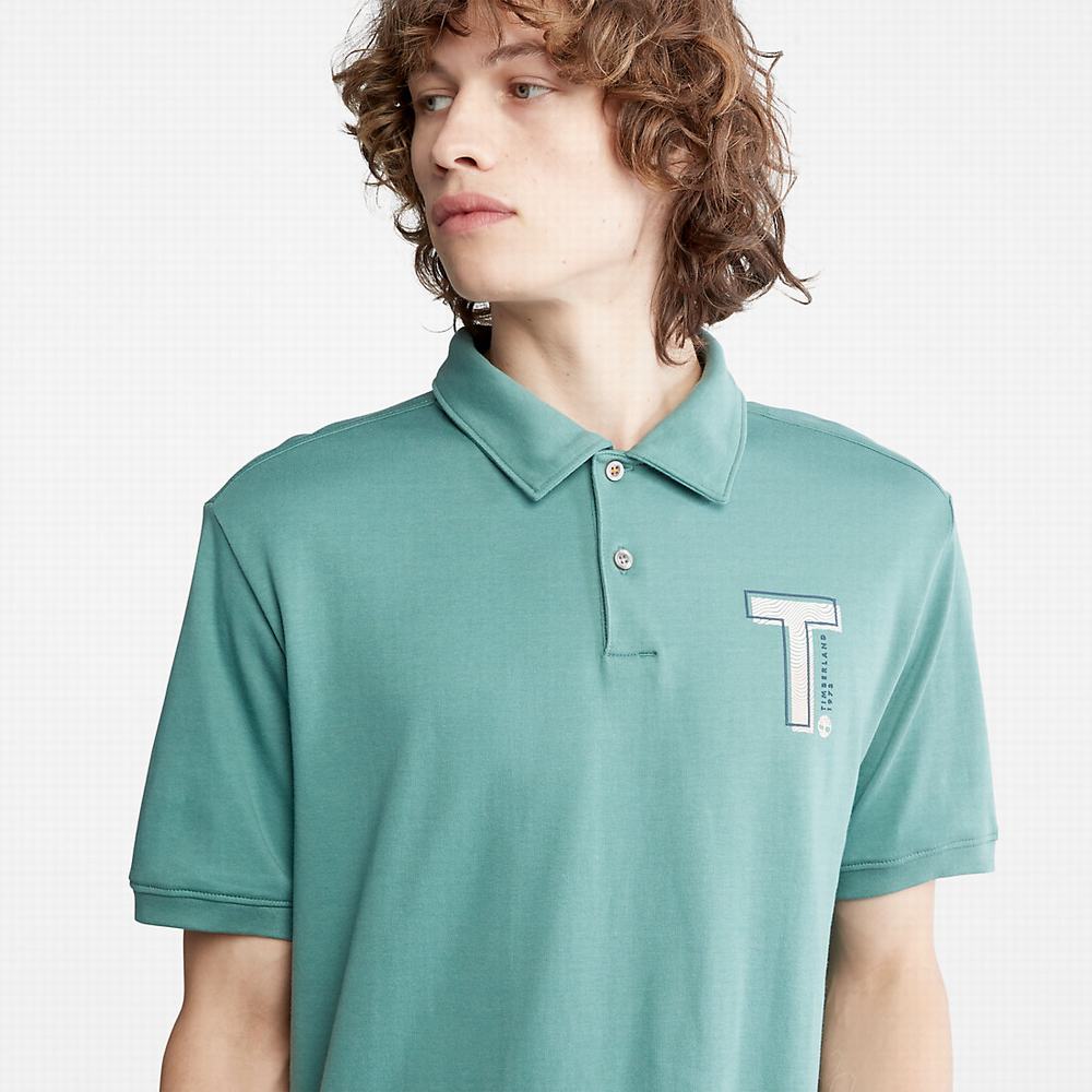 Pánské Polo Triko Timberland TimberFresh™ Tyrkysové | TI85791-279
