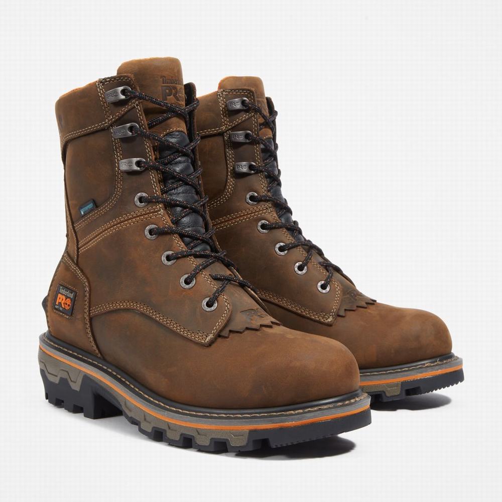 Pánské Pracovní Boty Timberland Boondock HD Logger Waterproof Hnědé | TI02916-137