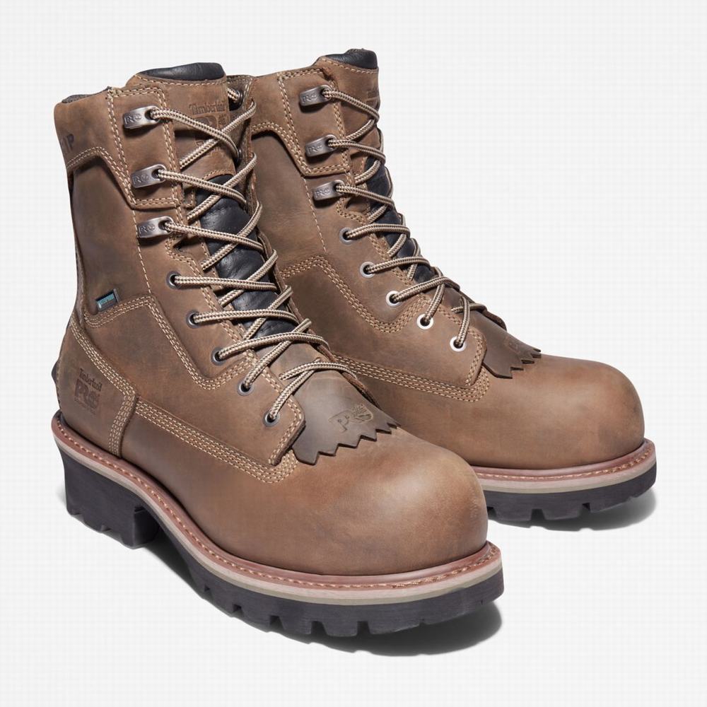 Pánské Pracovní Boty Timberland Evergreen Logger Composite Špicí Waterproof Káva | TI52169-837