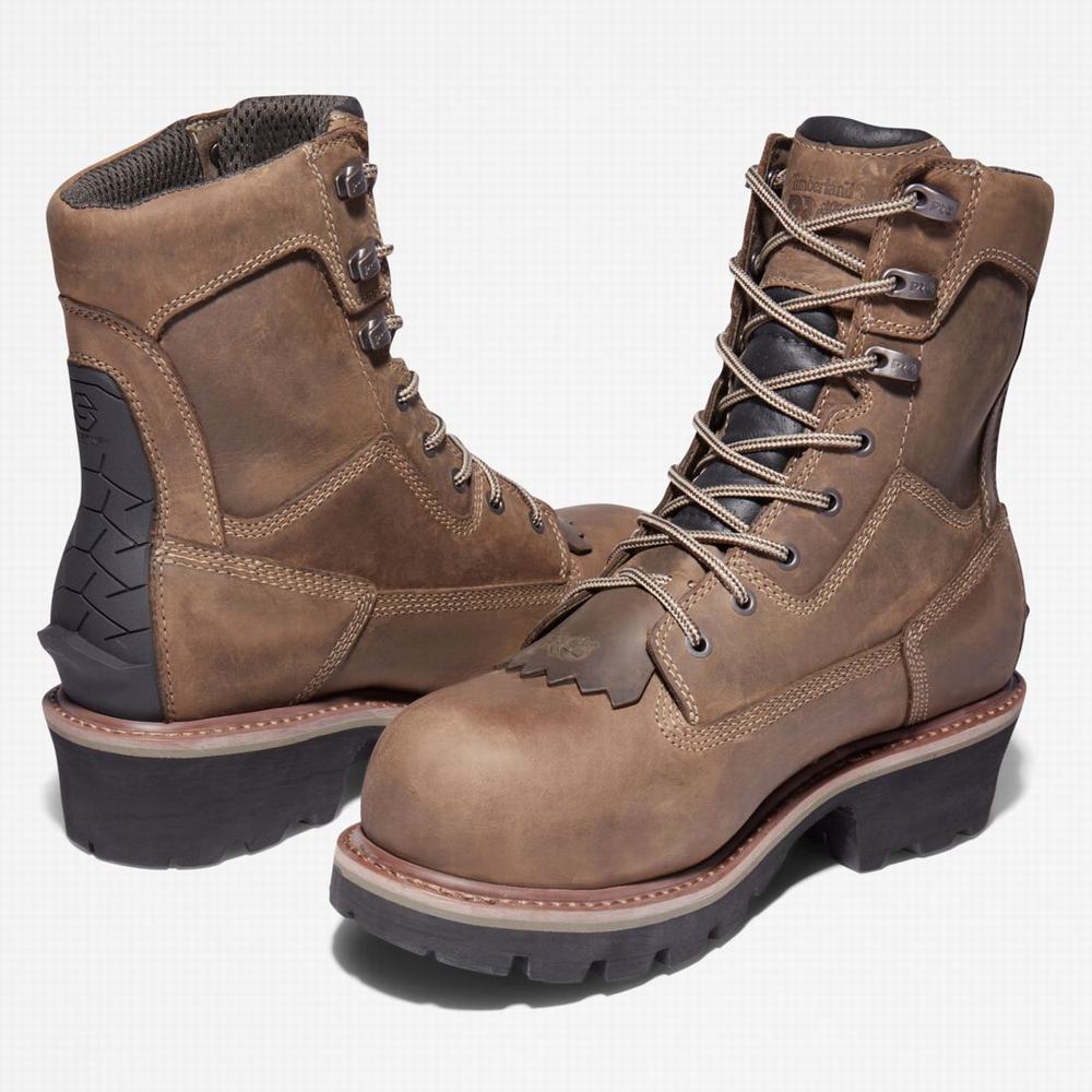 Pánské Pracovní Boty Timberland Evergreen Logger Composite Špicí Waterproof Káva | TI52169-837