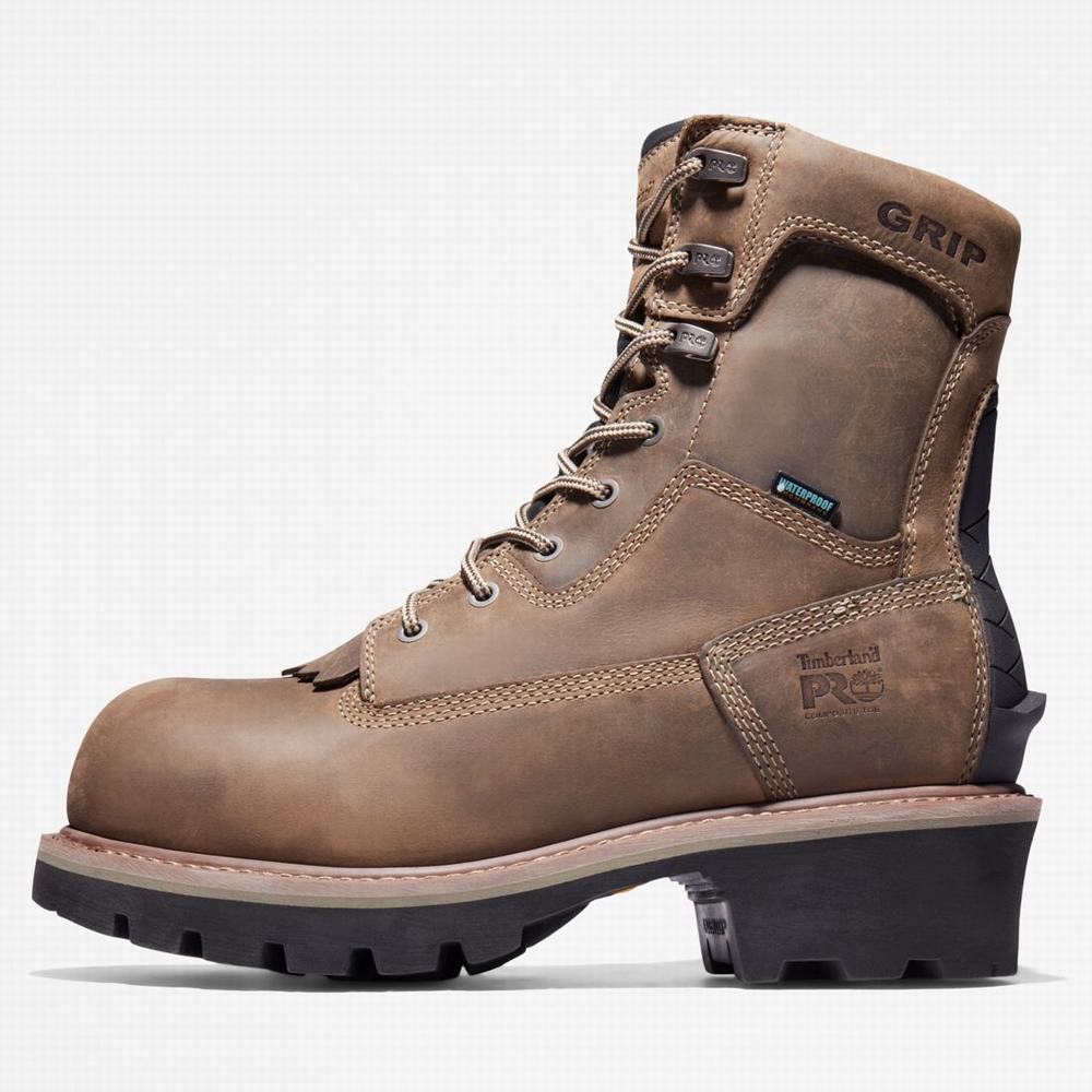 Pánské Pracovní Boty Timberland Evergreen Logger Composite Špicí Waterproof Káva | TI52169-837