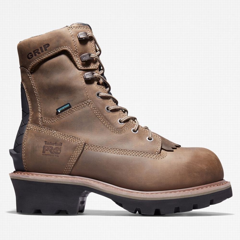 Pánské Pracovní Boty Timberland Evergreen Logger Composite Špicí Waterproof Káva | TI52169-837