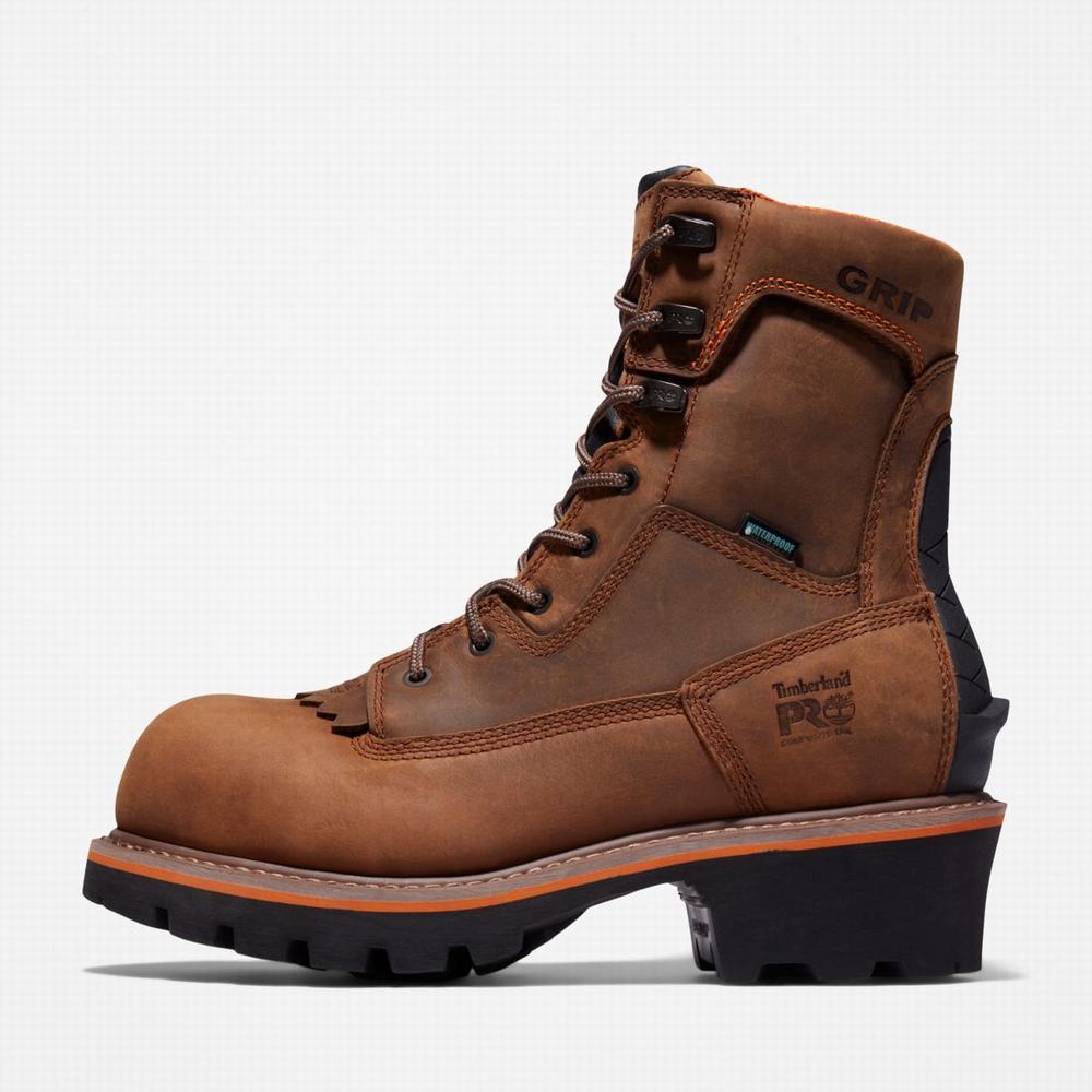Pánské Pracovní Boty Timberland Evergreen Logger Composite Špicí Waterproof Hnědé | TI62170-914
