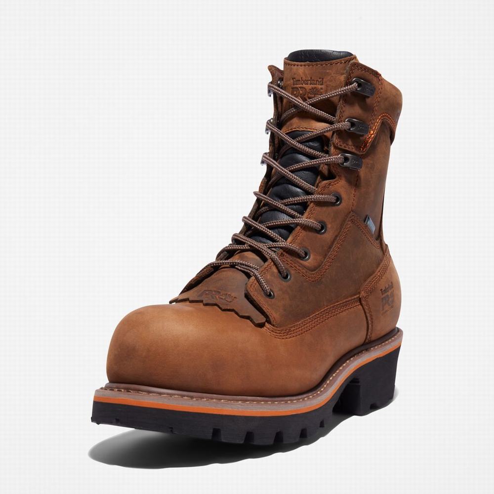 Pánské Pracovní Boty Timberland Evergreen Logger Composite Špicí Waterproof Hnědé | TI62170-914