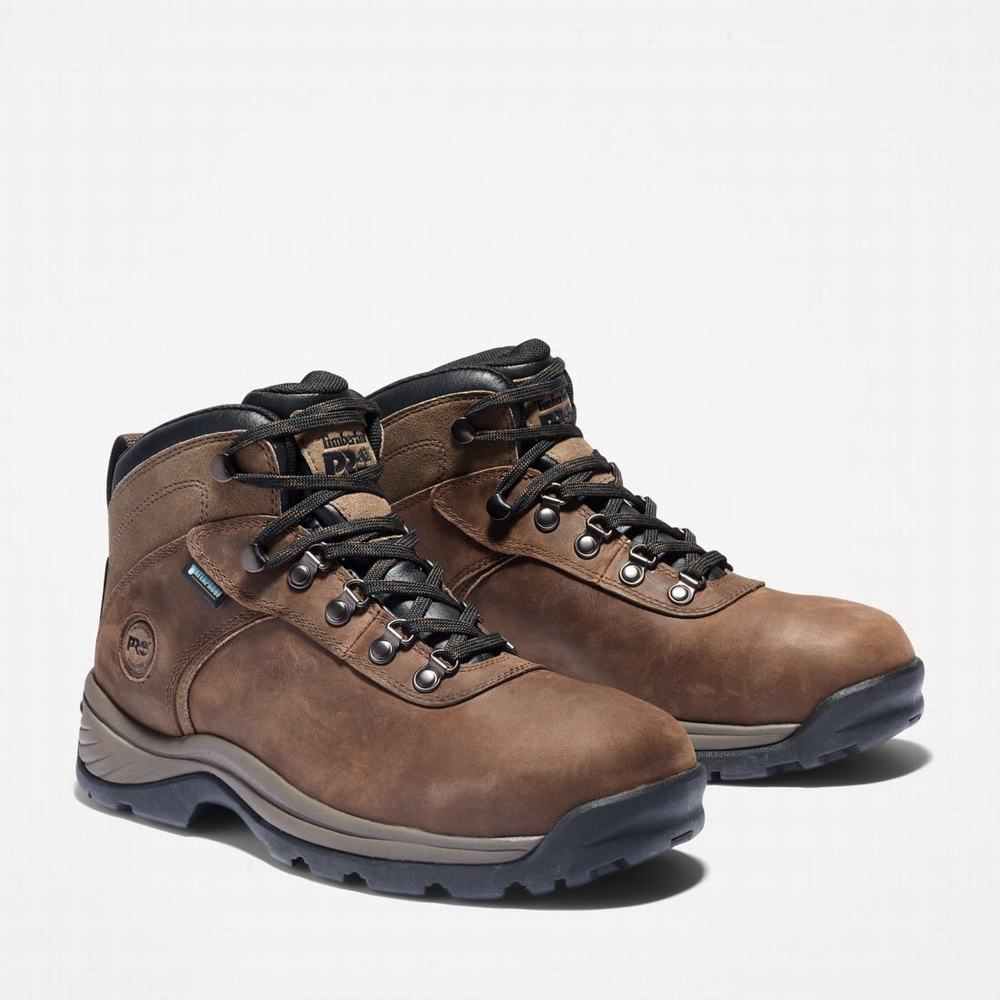 Pánské Pracovní Boty Timberland Flume Pracovní Steel Špicí Waterproof Hnědé | TI63942-037