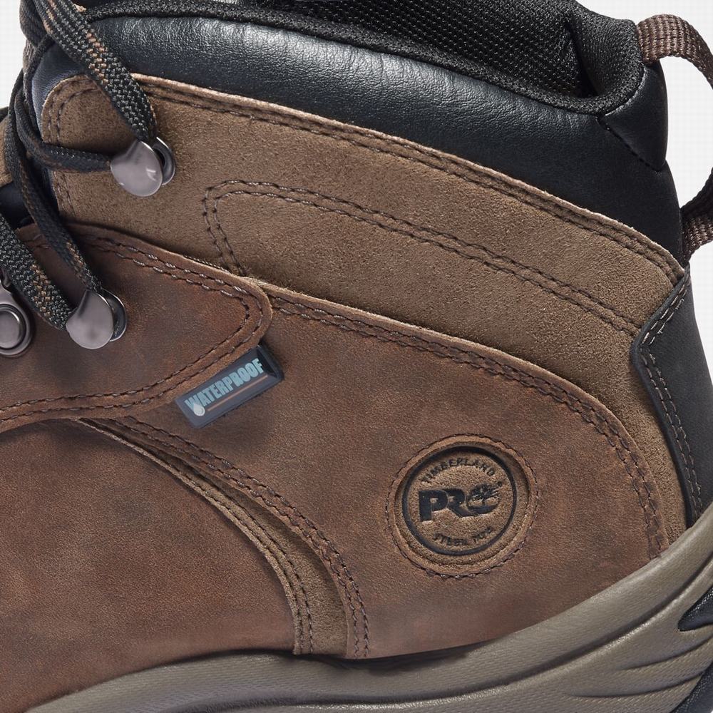 Pánské Pracovní Boty Timberland Flume Pracovní Steel Špicí Waterproof Hnědé | TI63942-037