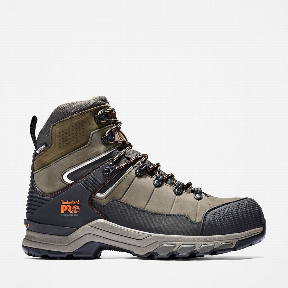 Pánské Pracovní Boty Timberland Hypercharge TRD Composite Špicí Waterproof Hnědé | TI84965-574