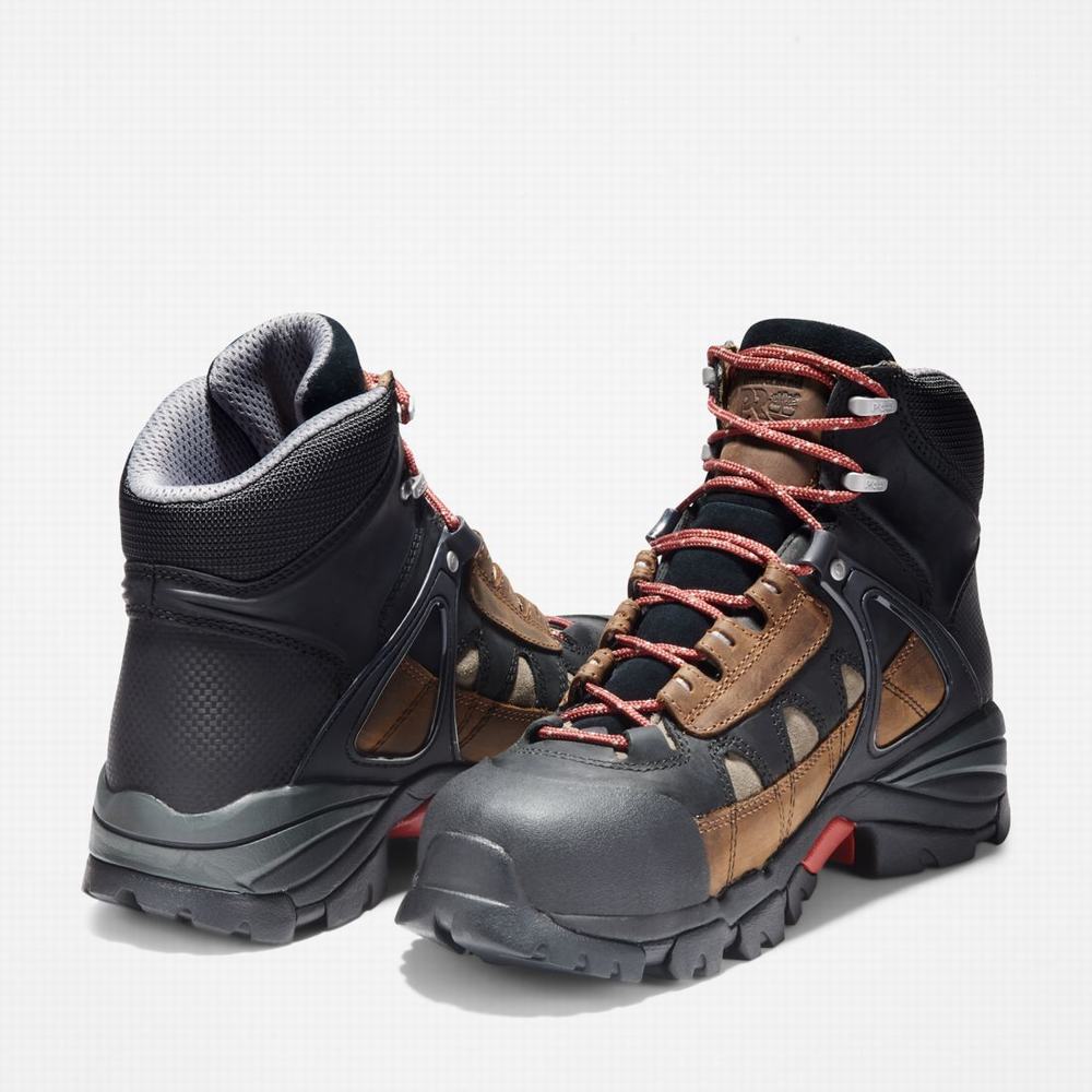 Pánské Pracovní Boty Timberland Hyperion Alloy Špicí Waterproof Hnědé Černé | TI07483-896