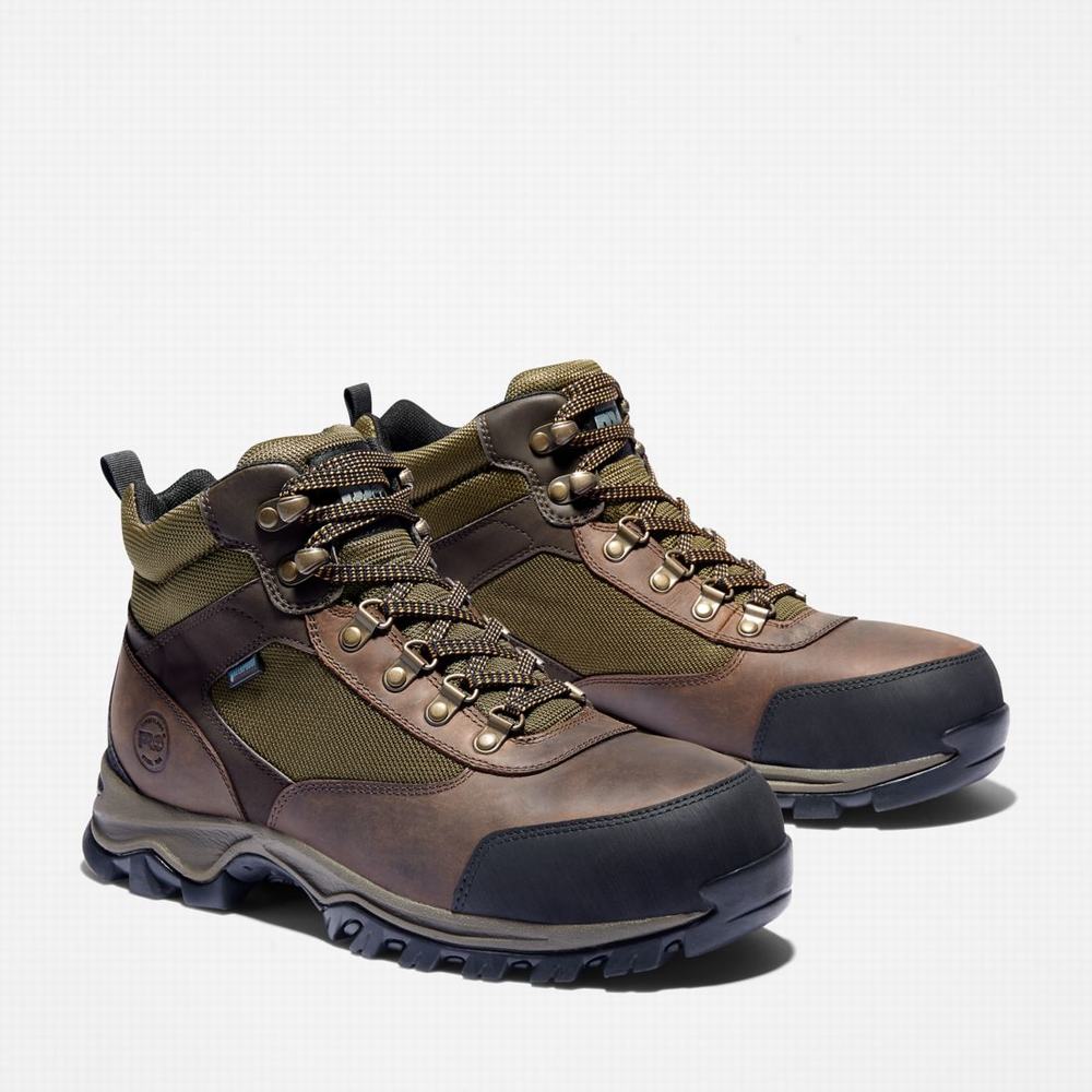 Pánské Pracovní Boty Timberland Keele Ridge Steel Špicí Waterproof Hnědé | TI86157-349