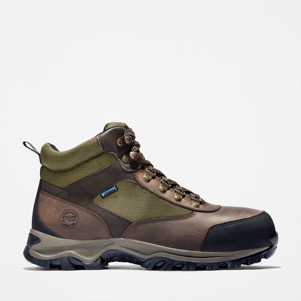 Pánské Pracovní Boty Timberland Keele Ridge Steel Špicí Waterproof Hnědé | TI86157-349