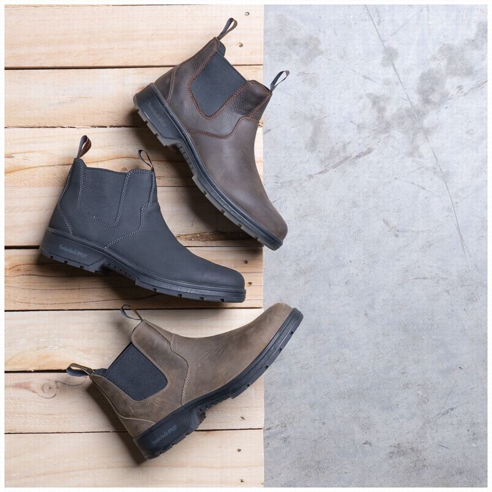 Pánské Pracovní Boty Timberland Nashoba Běžné Composite Špicí Černé | TI47925-089