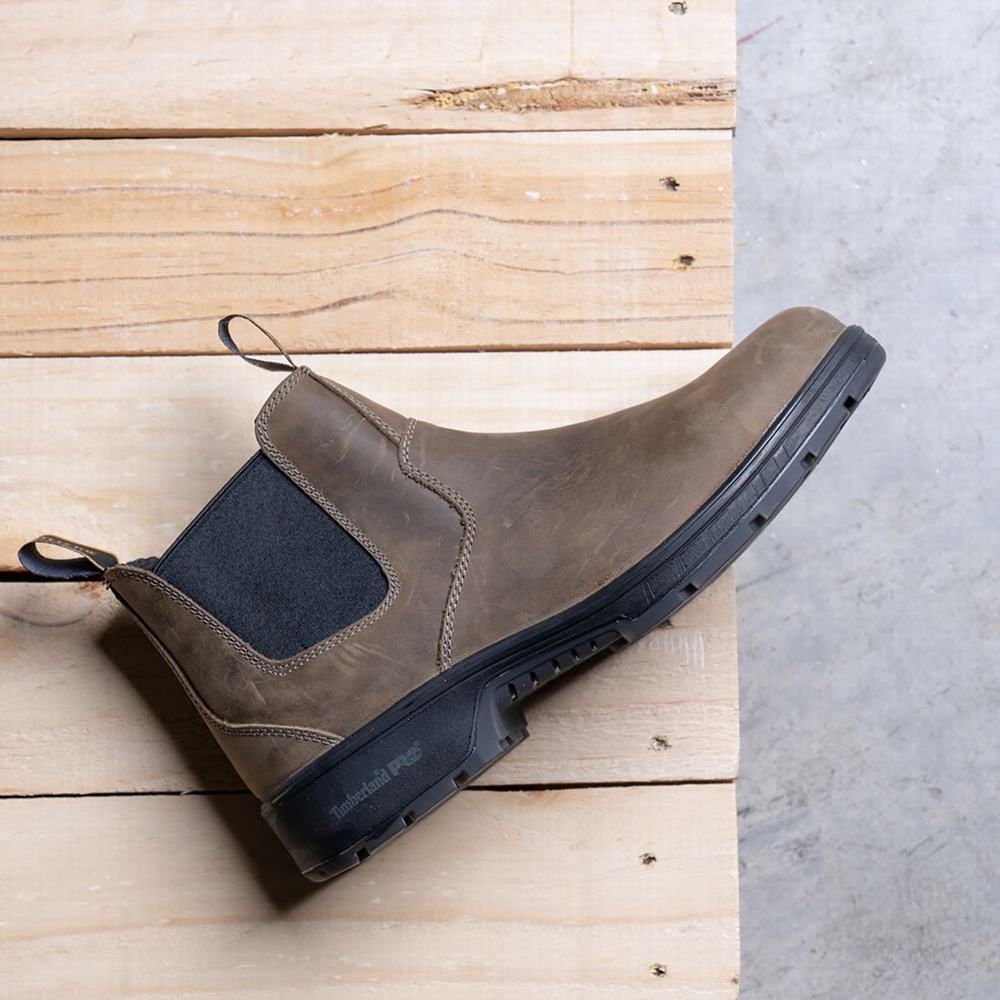 Pánské Pracovní Boty Timberland Nashoba Běžné Composite Špicí Káva | TI95764-705