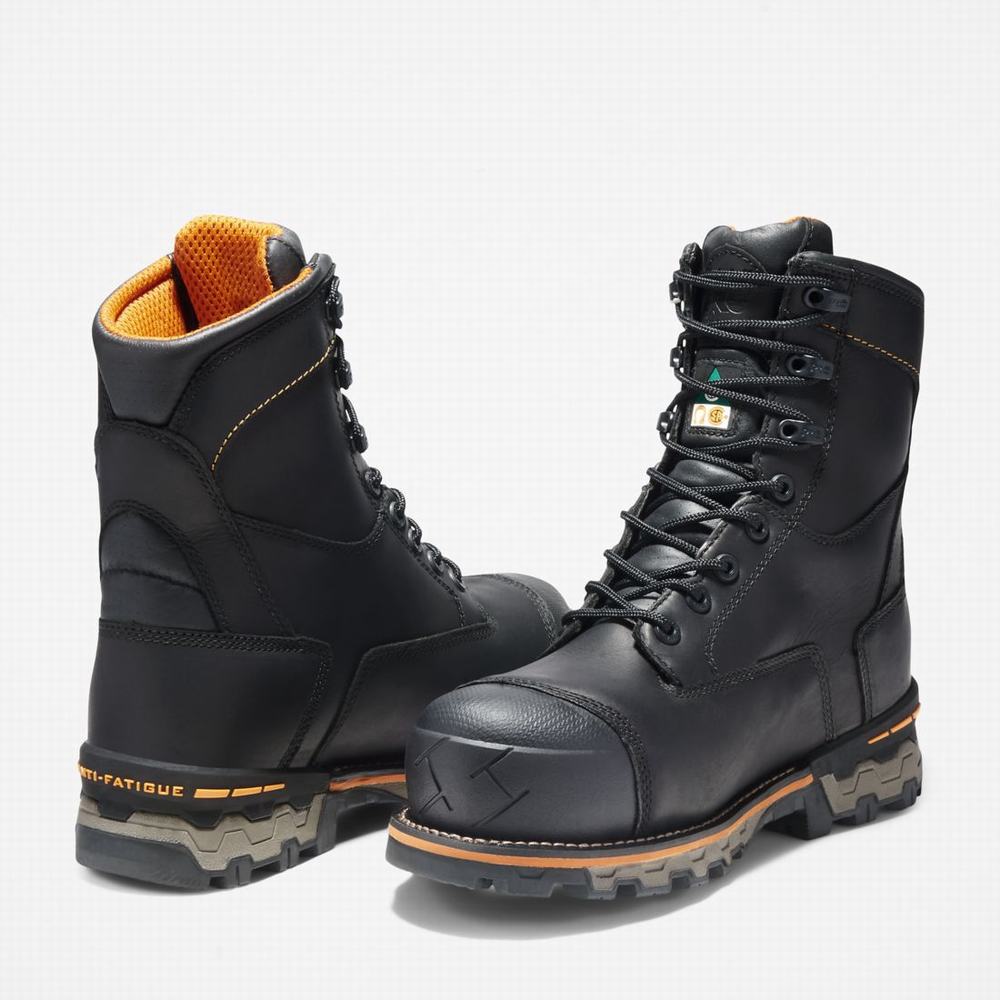 Pánské Pracovní Boty Timberland PRO® Boondock 8-Inch Waterproof Insulated Comp-Špicí Černé | TI23496-062