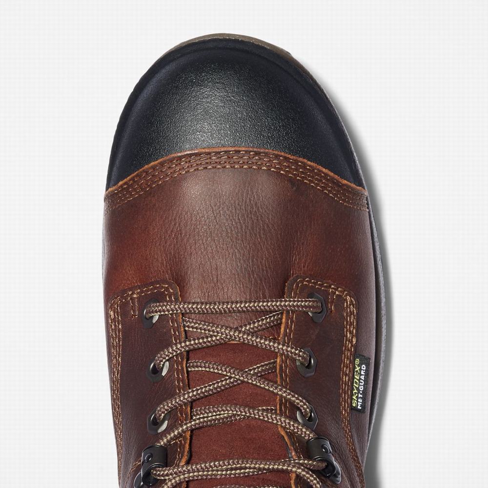 Pánské Pracovní Boty Timberland PRO® Helix HD Met Guard Composite Špicí Hnědé | TI41230-870